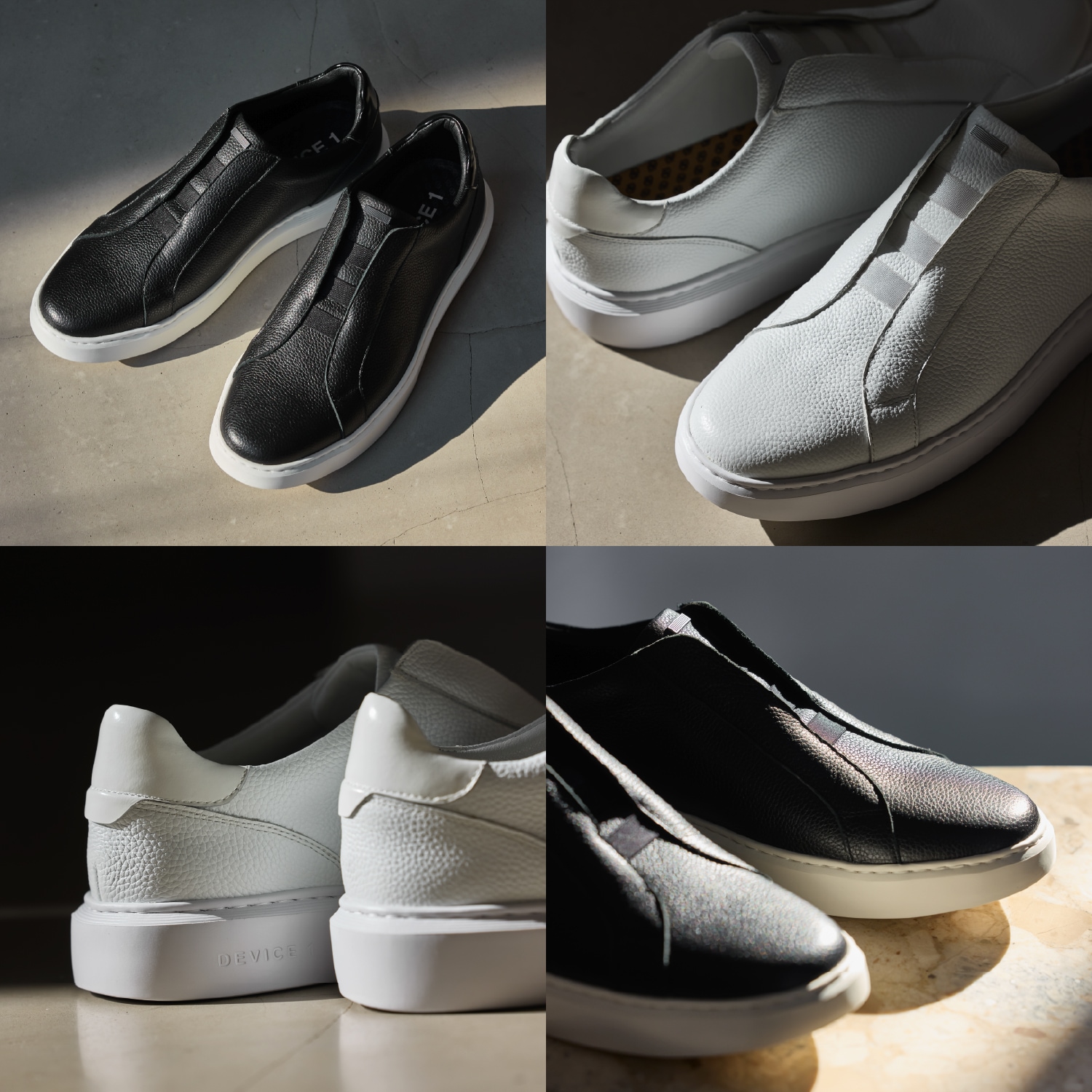 様々な角度から写した黒と白のＤＥＶＩＣＥ１　ＱＵＩＣＫ商品写真